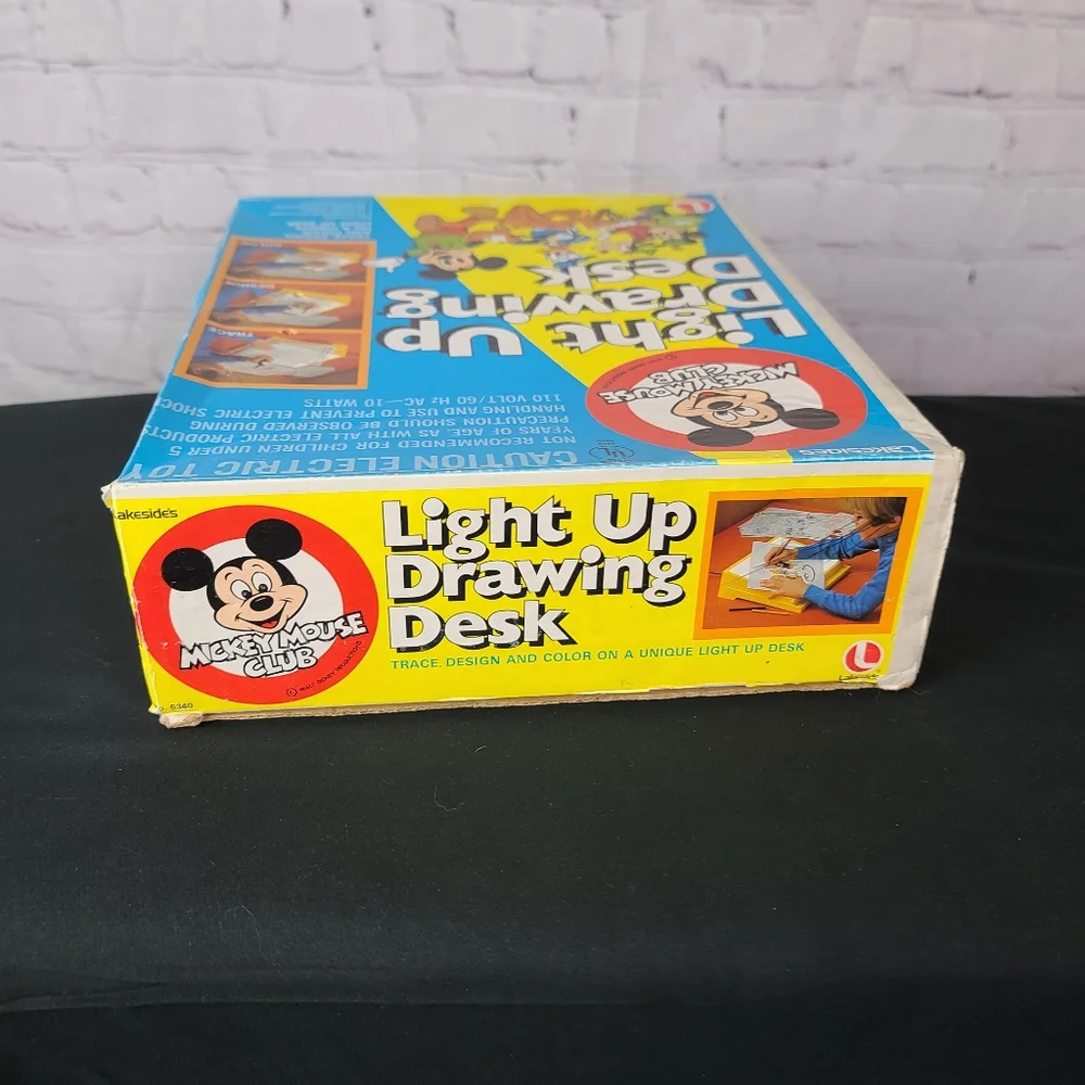 Mickey Mouse Club. Light Up Drawing Desk. Vintage - Picture 11 of 16